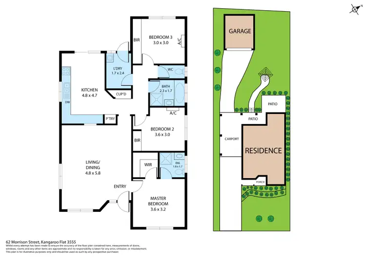 Floorplan of Homely house listing, 62 Morrison Street, Kangaroo Flat VIC 3555