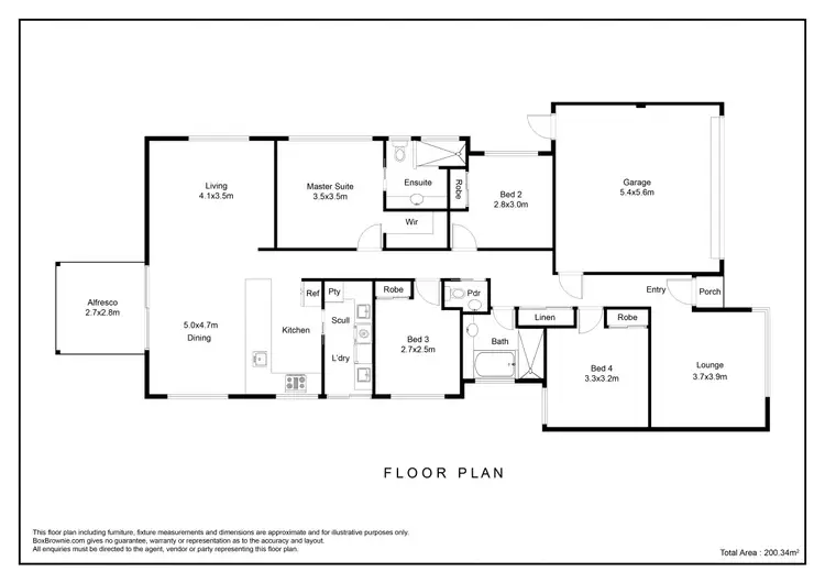 Floorplan of Homely house listing, 13B Wright Crescent, Bayswater WA 6053