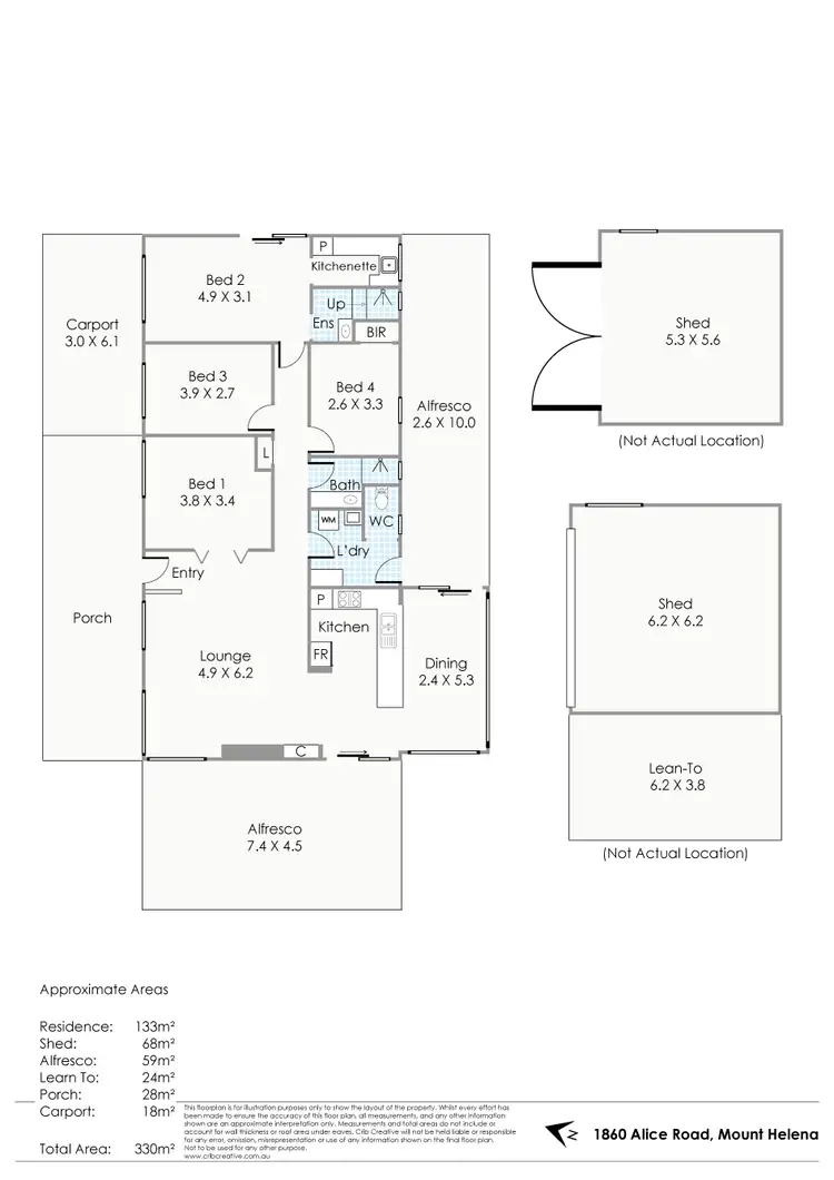 Floorplan of Homely house listing, 1860 Alice Road, Mount Helena WA 6082