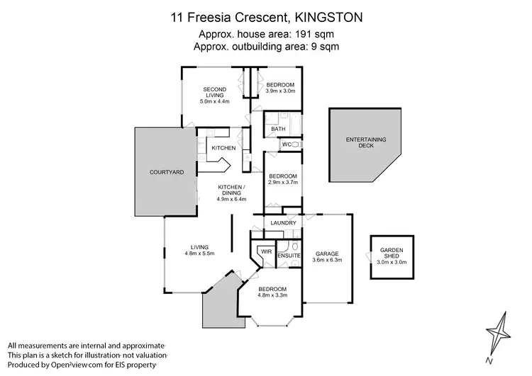 Floorplan of Homely house listing, 11 Freesia Crescent, Kingston TAS 7050