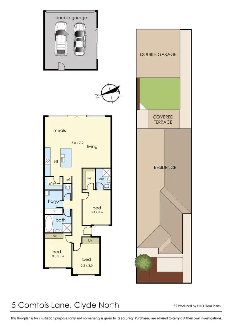 Floorplan of Homely house listing, 5 Comtois Lane, Clyde North VIC 3978