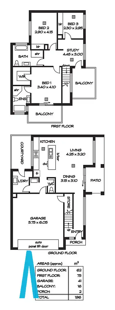 Floorplan of Homely house listing, 1A Palmer Street, Lightsview SA 5085