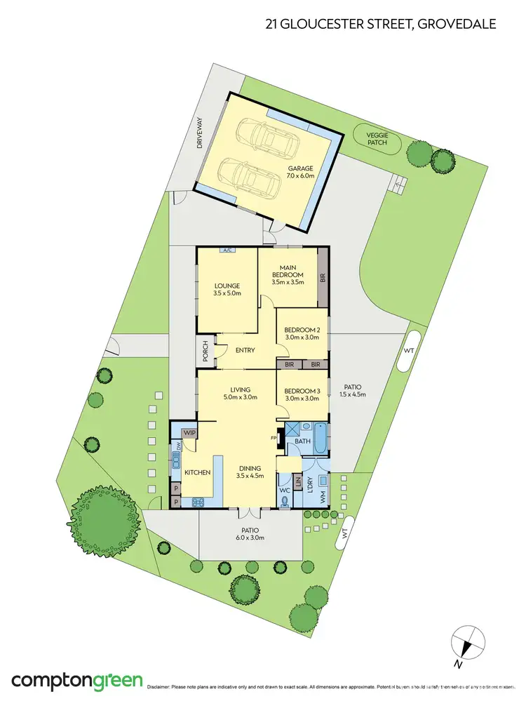 Floorplan of Homely house listing, 21 Gloucester Street, Grovedale VIC 3216