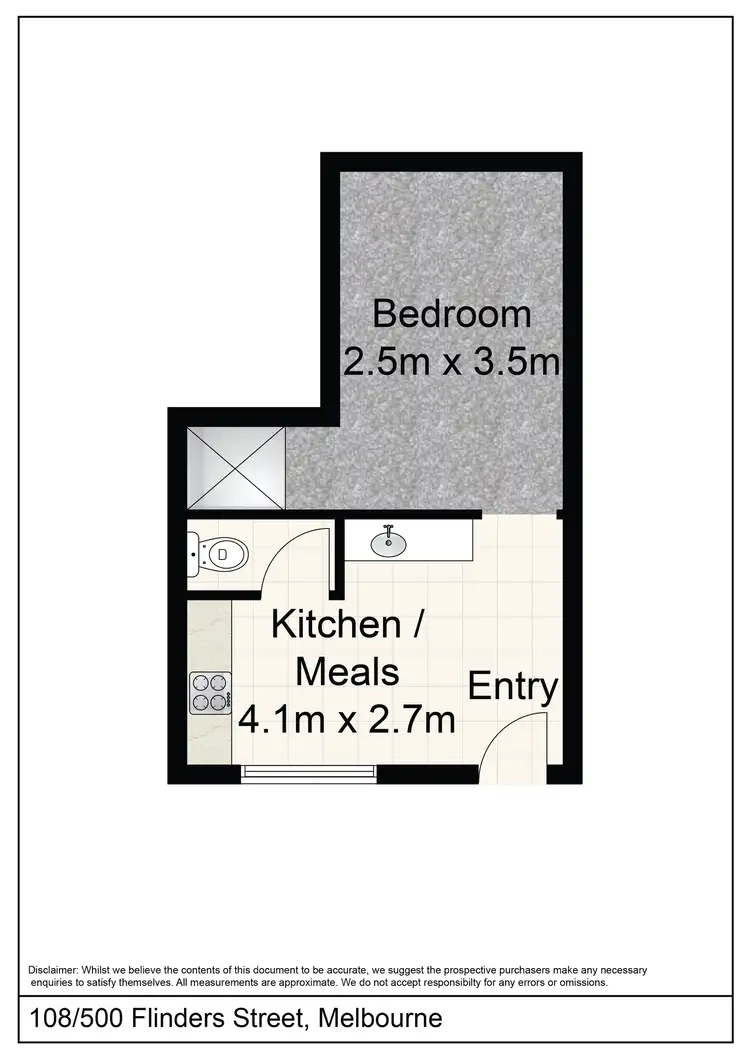 Floorplan of Homely other listing, 1/500 Flinders Street, Melbourne VIC 3000