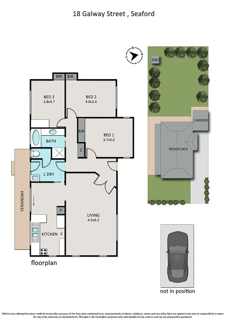 Floorplan of Homely house listing, 2/2 Galway Street, Seaford VIC 3198
