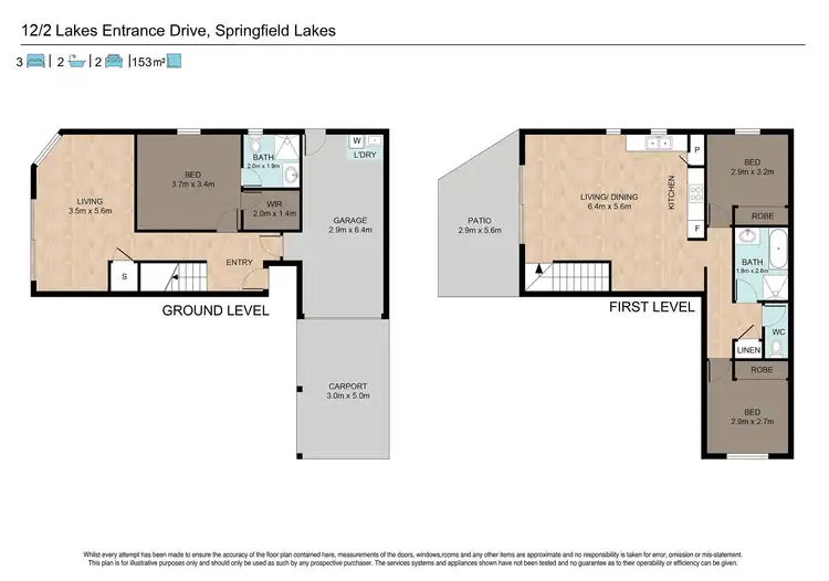 Floorplan of Homely house listing, 12/2 Lakes Entrance Drive, Springfield Lakes QLD 4300