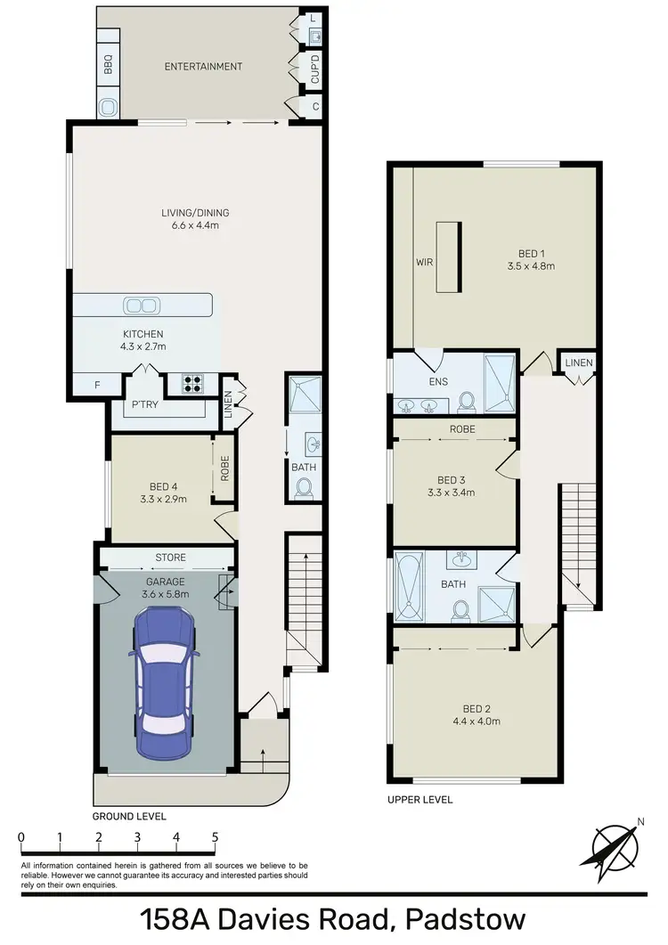 Floorplan of Homely semi-detached listing, 158A Davies Rd, Padstow NSW 2211