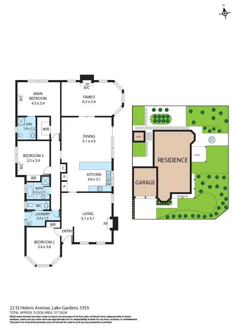 Floorplan of Homely house listing, 22 St Helens Avenue, Lake Gardens VIC 3355