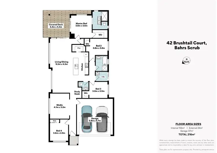 Floorplan of Homely house listing, 42 Brushtail Court, Bahrs Scrub QLD 4207