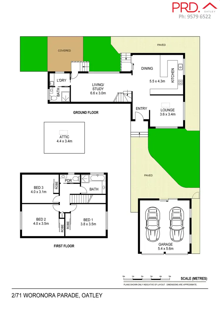 Floorplan of Homely semi-detached listing, 2/71 Woronora Parade, Oatley NSW 2223