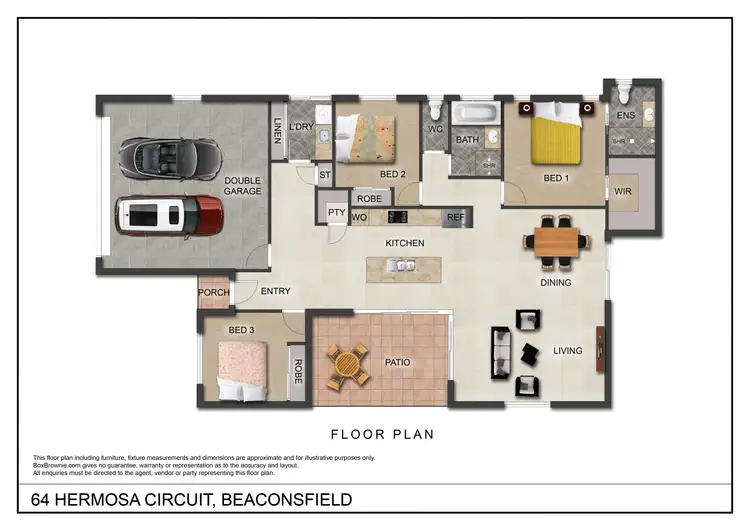 Floorplan of Homely house listing, 64 Hermosa Circuit, Beaconsfield QLD 4740