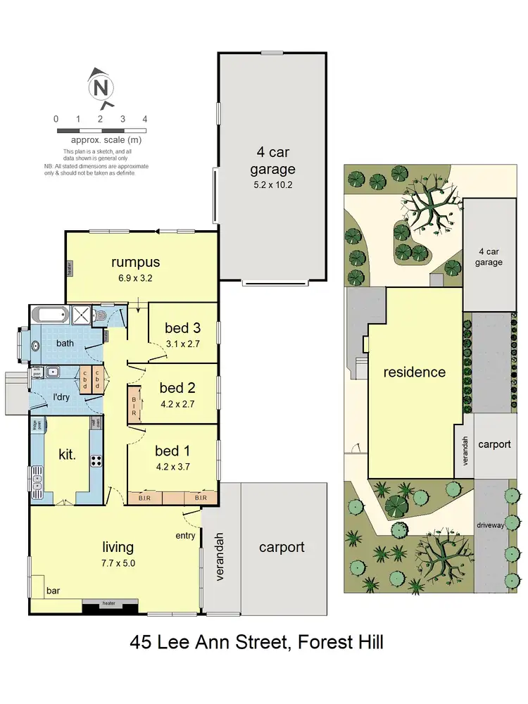 Floorplan of Homely house listing, 45 Lee Ann Street, Forest Hill VIC 3131