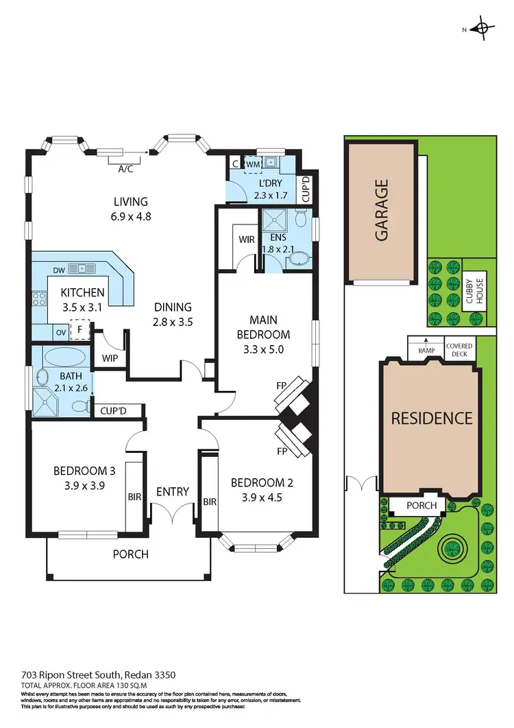 Floorplan of Homely house listing, 703 Ripon Street South, Redan VIC 3350