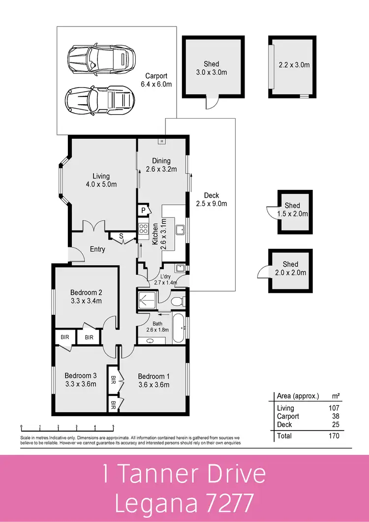 Floorplan of Homely house listing, 1 Tanner Drive, Legana TAS 7277