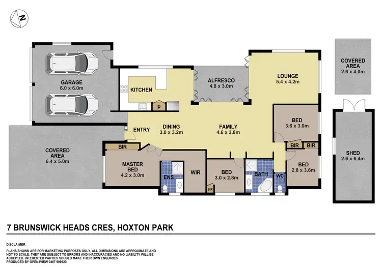 Floorplan of Homely house listing, 7 Brunswick Heads Crescent, Hoxton Park NSW 2171