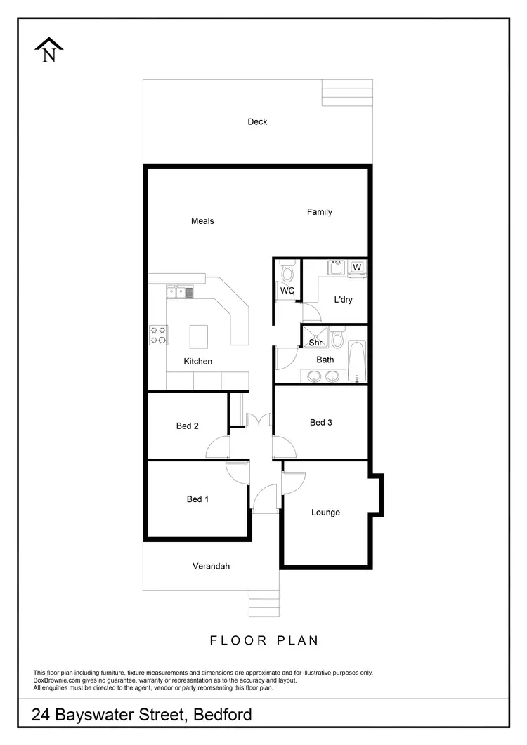 Floorplan of Homely house listing, 24 Bayswater Street, Bedford WA 6052