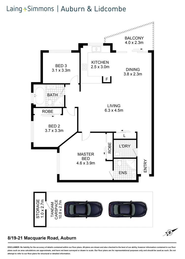 Floorplan of Homely apartment listing, 8/19-21 Macquarie Rd, Auburn NSW 2144