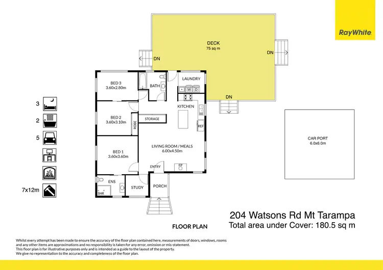 Floorplan of Homely house listing, 204 Watsons Road, Mount Tarampa QLD 4311