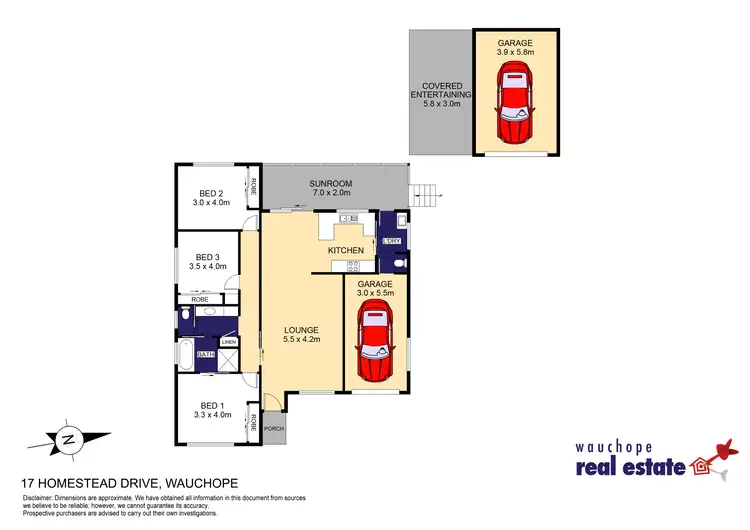 Floorplan of Homely house listing, 17 Homestead Drive, Wauchope NSW 2446