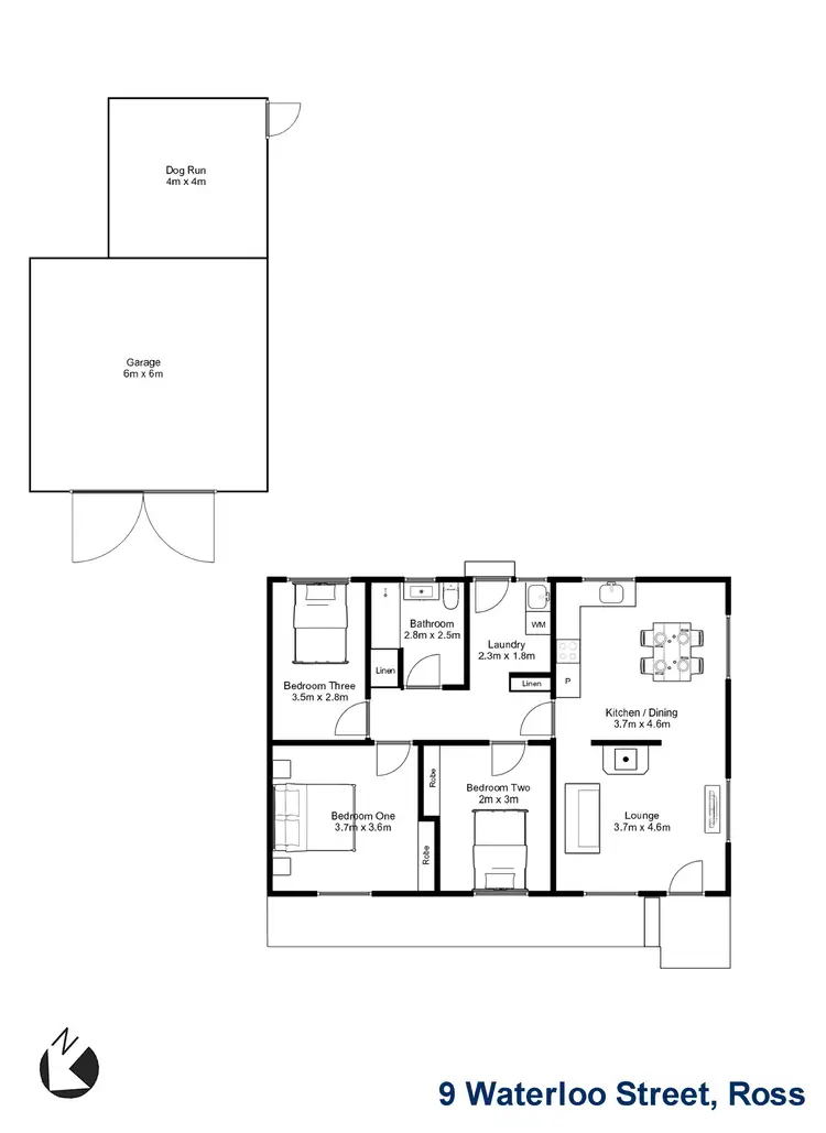 Floorplan of Homely house listing, 9 Waterloo Street, Ross TAS 7209