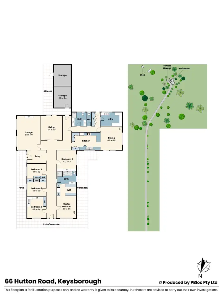 Floorplan of Homely rural property listing, 66 Hutton Road, Keysborough VIC 3173