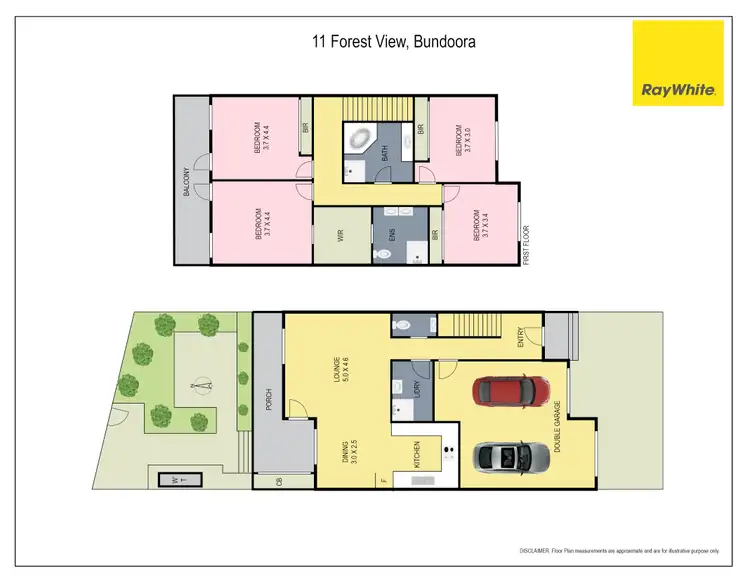 Floorplan of Homely house listing, 11 Forest view, Bundoora VIC 3083