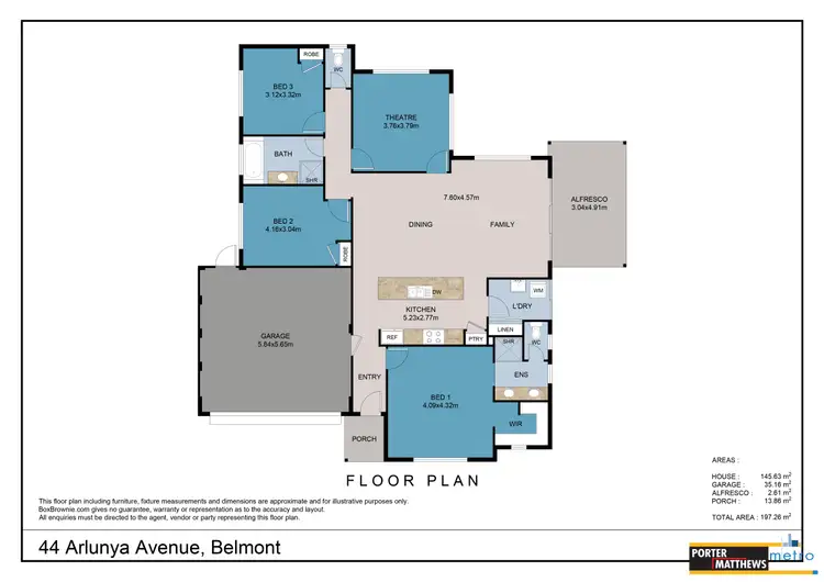 Floorplan of Homely house listing, 44 Arlunya Avenue, Belmont WA 6104