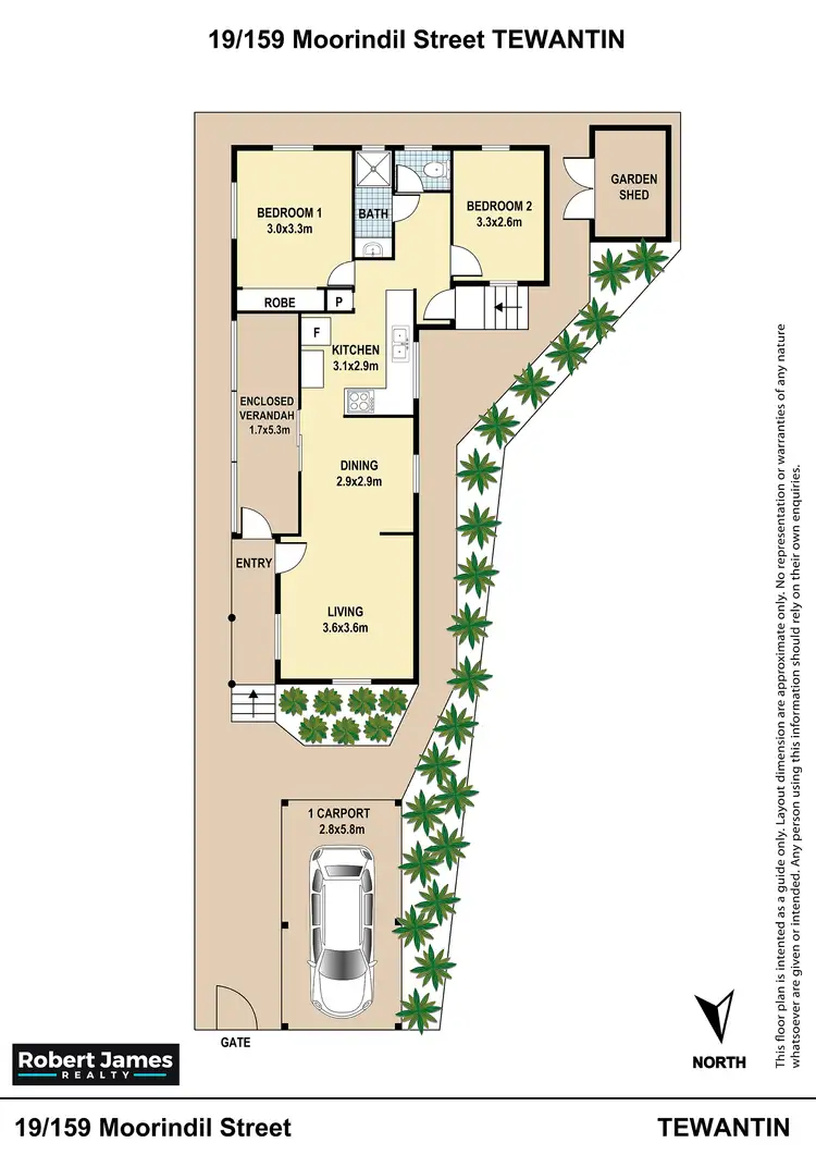 Floorplan of Homely unit listing, 19/159 Moorindil Street, Tewantin QLD 4565