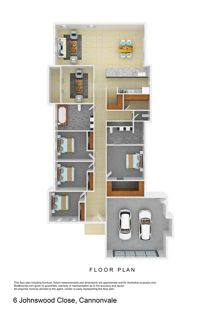 Floorplan of Homely house listing, 6 Johnswood Close, Cannonvale QLD 4802