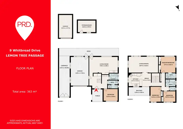Floorplan of Homely house listing, 9 Whitbread Drive, Lemon Tree Passage NSW 2319