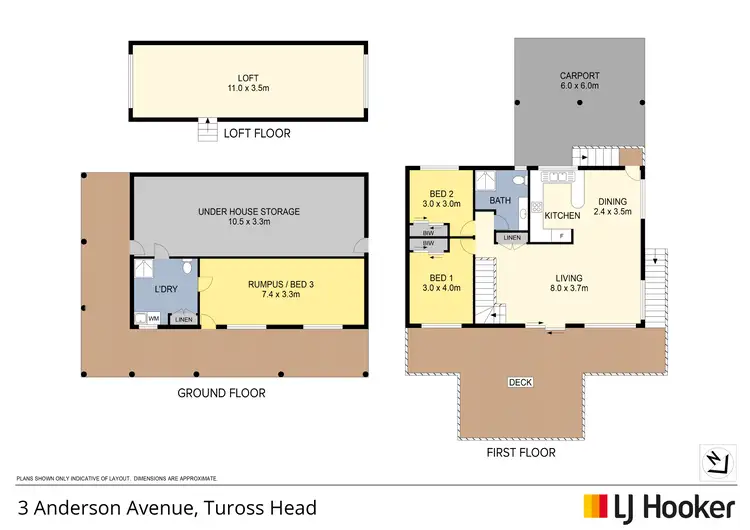 Floorplan of Homely house listing, 3 Anderson Avenue, Tuross Head NSW 2537