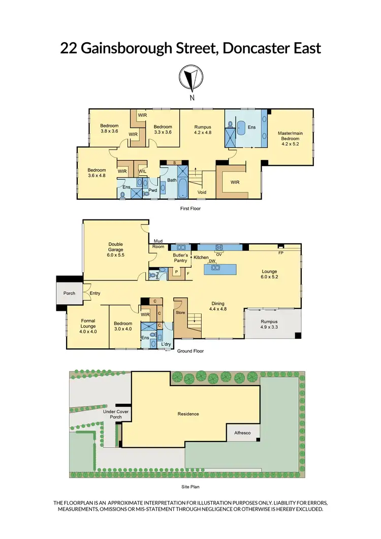 Floorplan of Homely house listing, 22 Gainsborough Street, Doncaster East VIC 3109