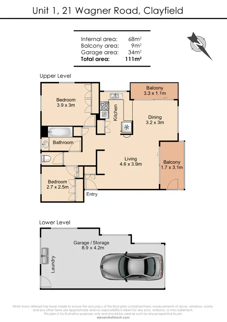 Floorplan of Homely unit listing, 1/21 Wagner Road, Clayfield QLD 4011