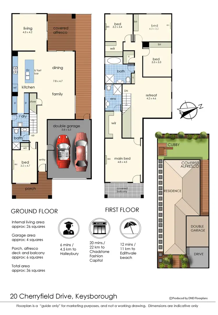 Floorplan of Homely house listing, 20 Cherryfield Drive, Keysborough VIC 3173