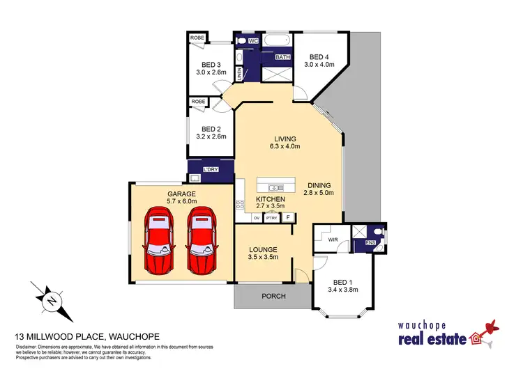 Floorplan of Homely house listing, 13 Millwood Place, Wauchope NSW 2446