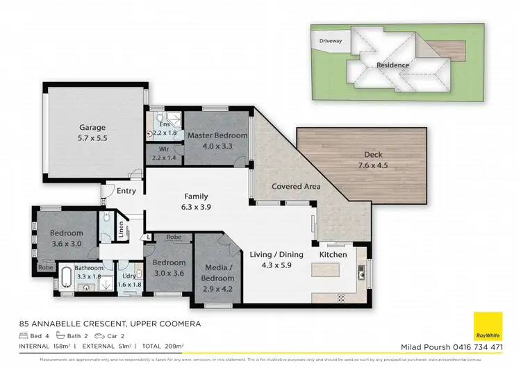 Floorplan of Homely house listing, 85 Annabelle Crescent, Upper Coomera QLD 4209