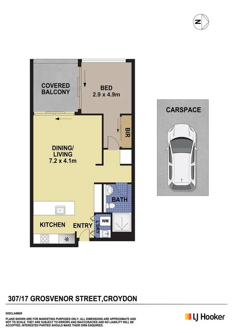 Floorplan of Homely unit listing, 307/17 Grosvenor Street, Croydon NSW 2132