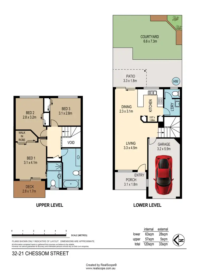 Floorplan of Homely townhouse listing, 32/21 Chessom Street, Mitchelton QLD 4053
