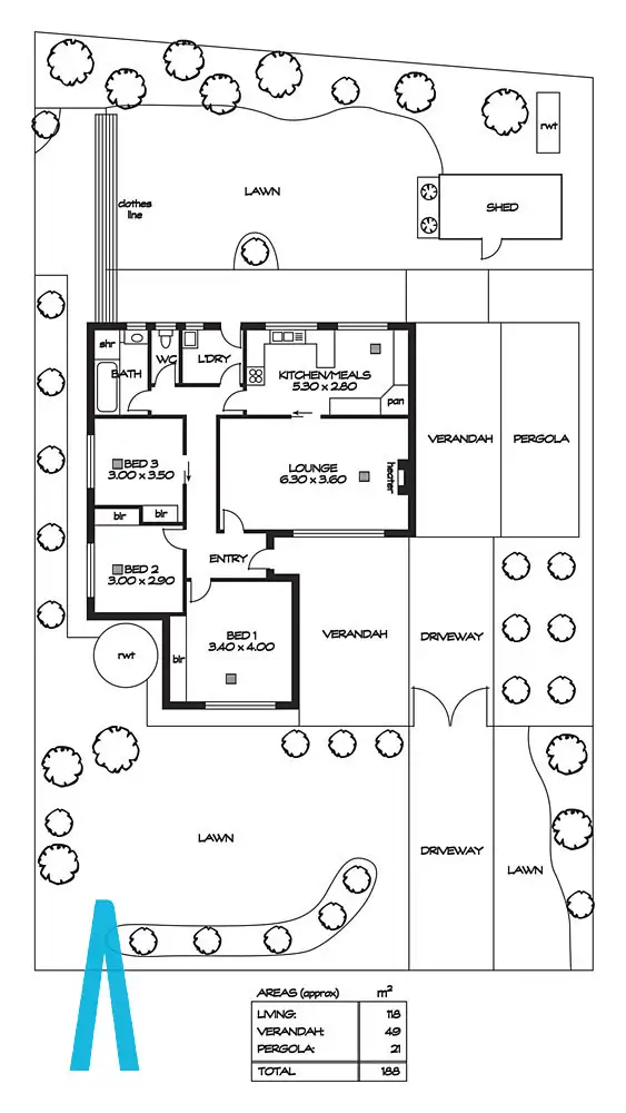 Floorplan of Homely house listing, 9 Brigalow Avenue, Modbury SA 5092