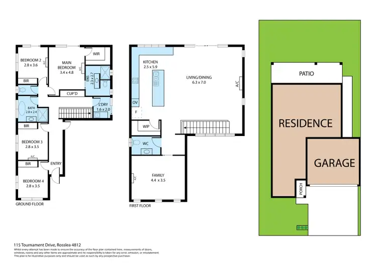 Floorplan of Homely house listing, 115 Tournament Drive, Rosslea QLD 4812