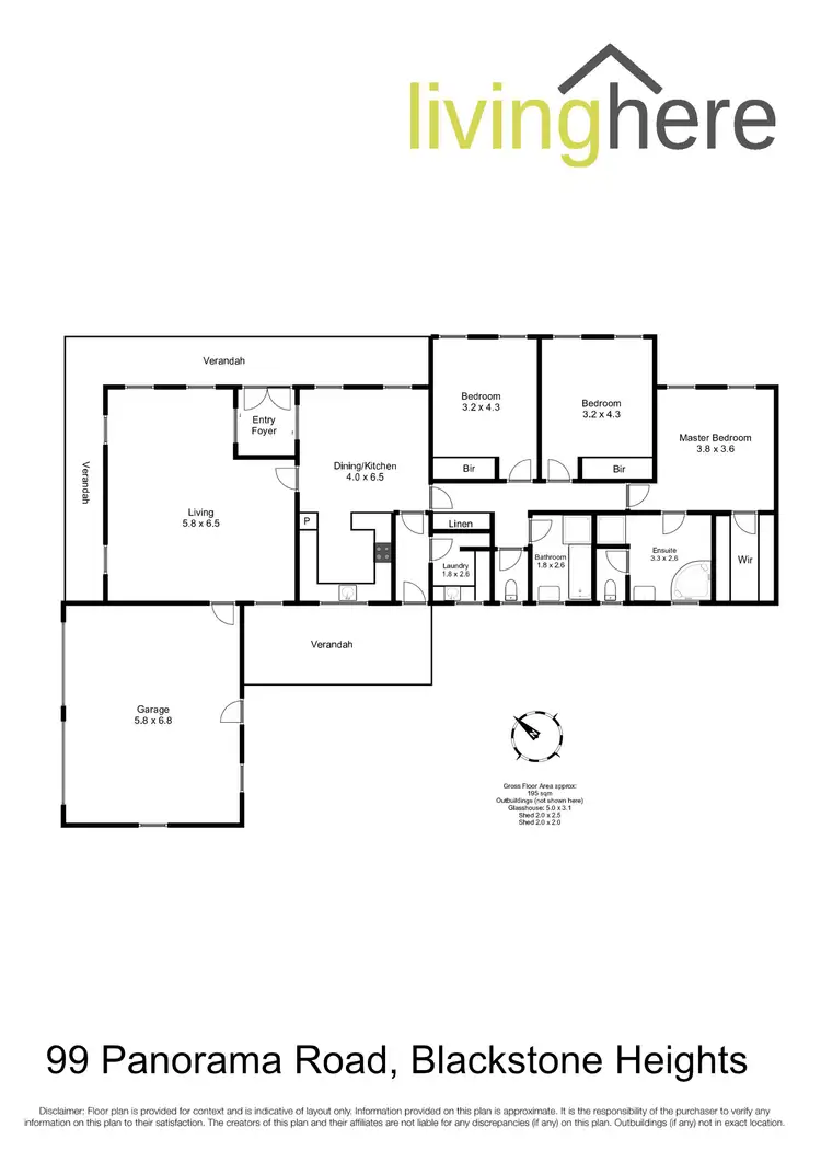 Floorplan of Homely house listing, 99 Panorama Road, Blackstone Heights TAS 7250