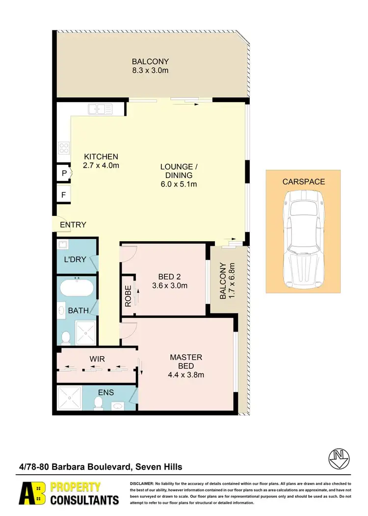 Floorplan of Homely unit listing, 4/78-80 Barbara Boulevard, Seven Hills NSW 2147