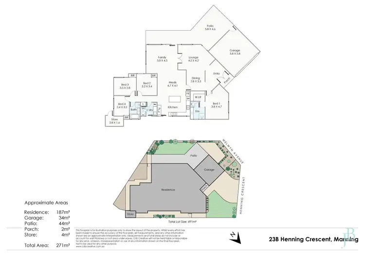 Floorplan of Homely house listing, 23 Henning Crescent, Manning WA 6152
