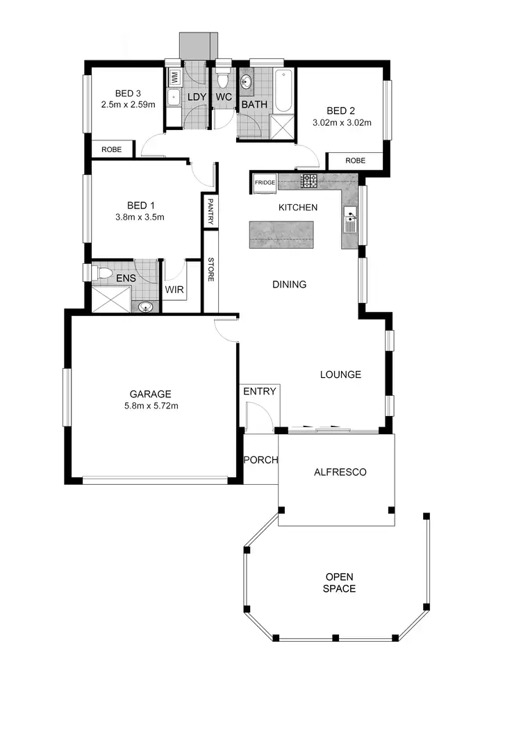 Floorplan of Homely house listing, 3 Silky Oak Rise, Kew NSW 2439
