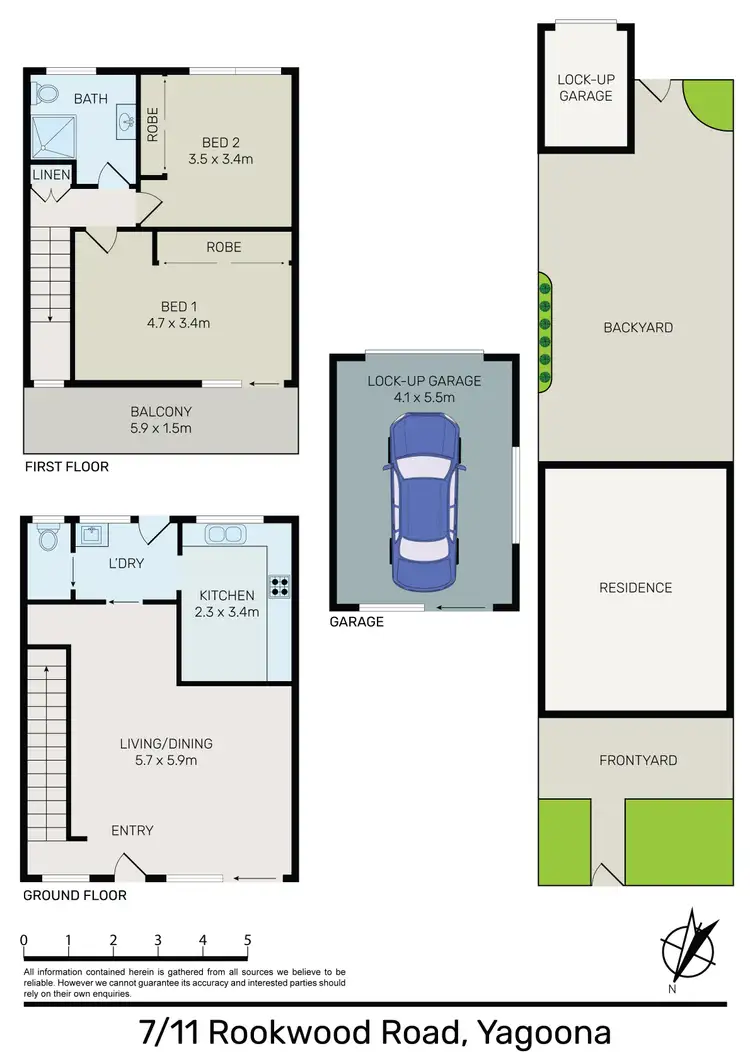 Floorplan of Homely townhouse listing, 7/11 Rookwood Road, Yagoona NSW 2199