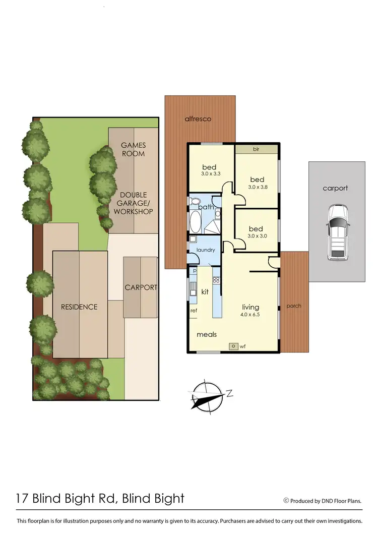 Floorplan of Homely house listing, 17 Blind Bight Road, Blind Bight VIC 3980