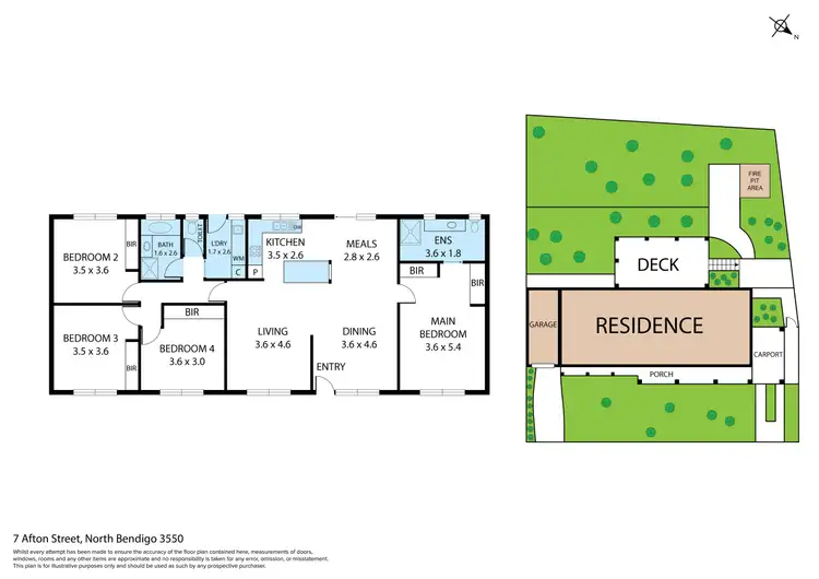 Floorplan of Homely house listing, 7 Afton Street, North Bendigo VIC 3550