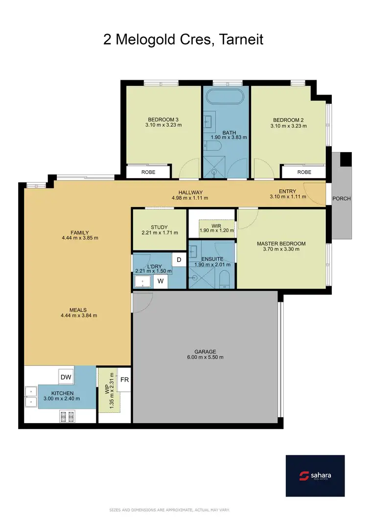 Floorplan of Homely house listing, 2 Melogold Crescent, Tarneit VIC 3029