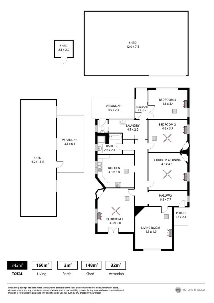 Floorplan of Homely house listing, 43 Henry Street, West Croydon SA 5008