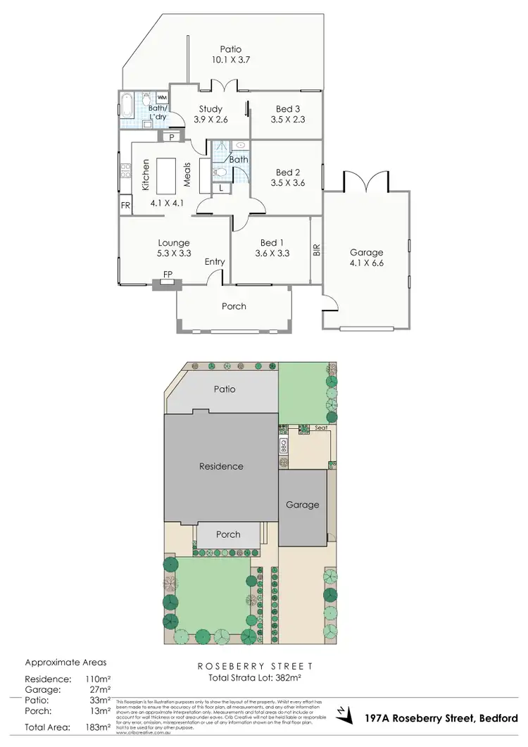 Floorplan of Homely house listing, 197A Rosebery Street, Bedford WA 6052